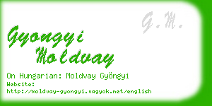 gyongyi moldvay business card