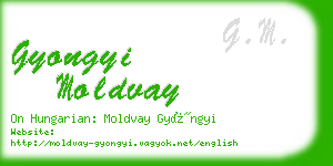 gyongyi moldvay business card